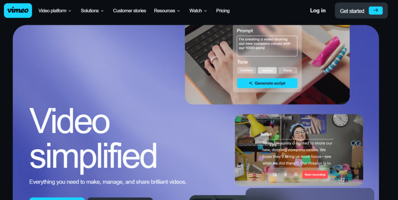 Vimeo 官方網站入口 | 27PR跨境電商導航